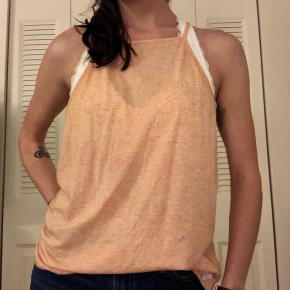 Heather orange open back tank - Picture 3 of 5